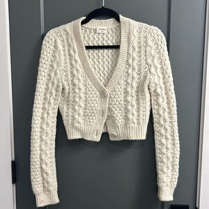 Cropped wool cardigan Wilfred free